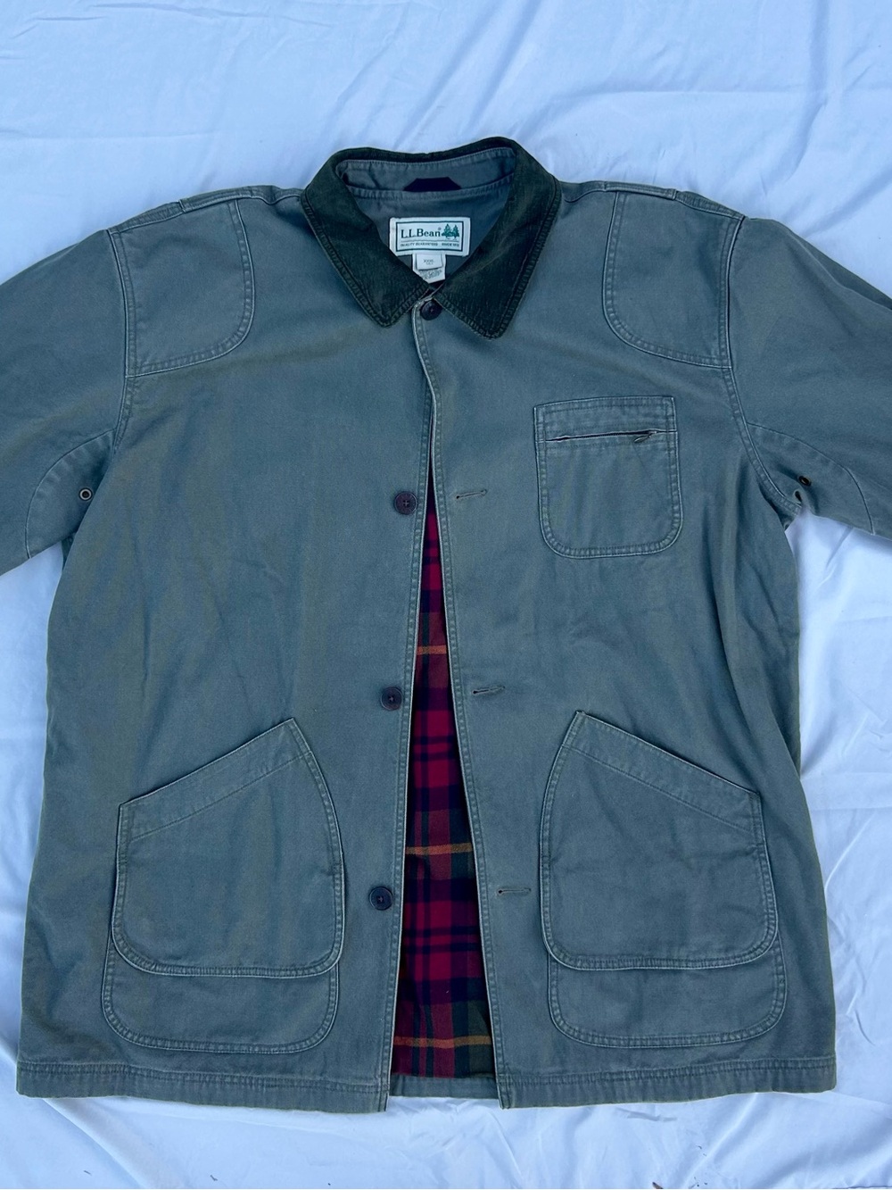 L.L. Bean Men’s Olive Green Canvas Field Jacket